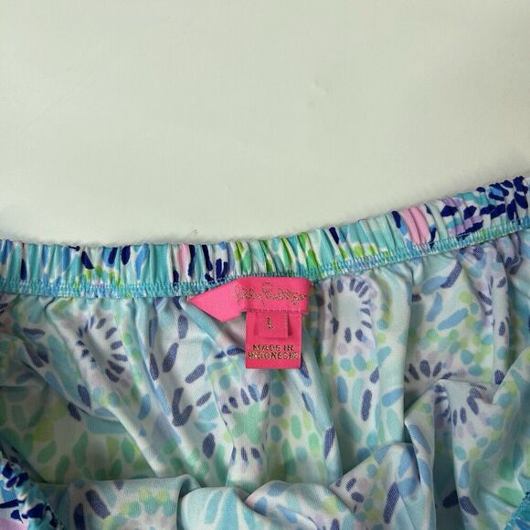 Lilly Pulitzer Women’s Large Ibiza Open Water Strapless Tube Bandeau Beachy - Picture 9 of 9